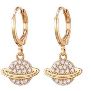 Crystal huggie earrings